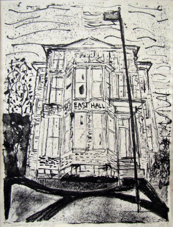 Worm's-eye View of East Hall (1/5) by Jake Megowen