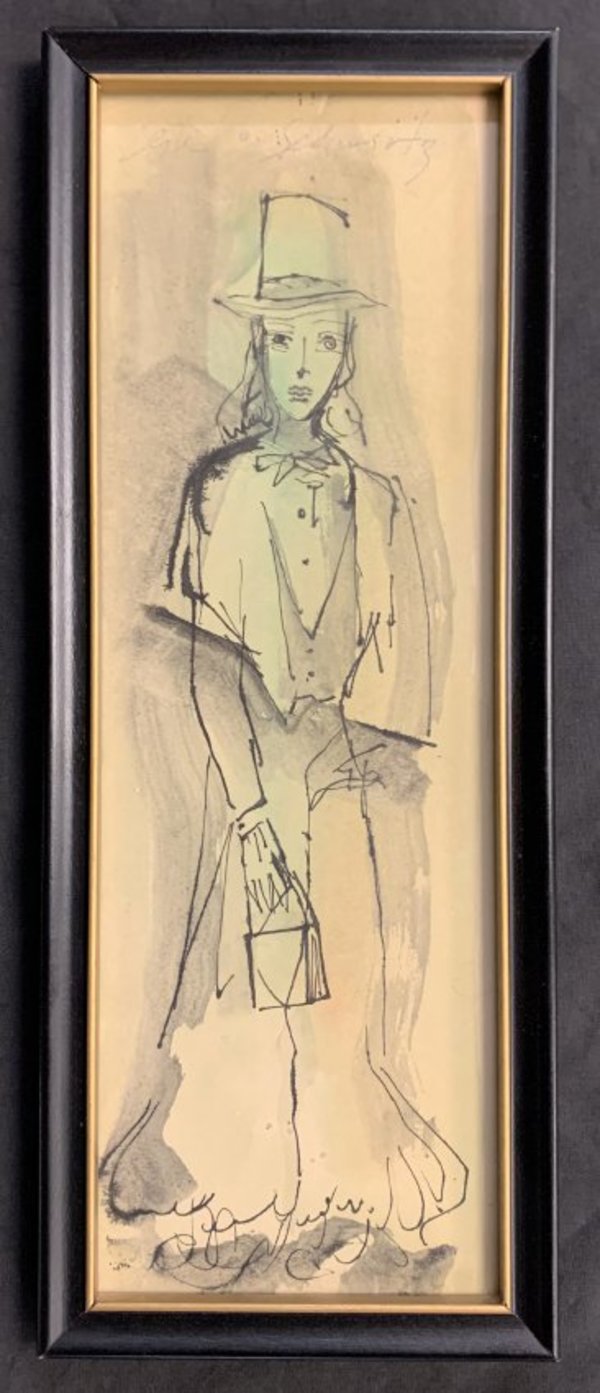 Untitled, drawing by Lester O. Schwartz