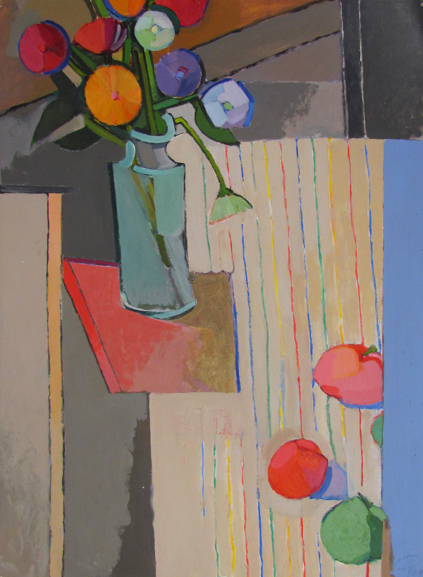 Untitled - 1-2353, oil paint on paper by Irving Bogle Haynes