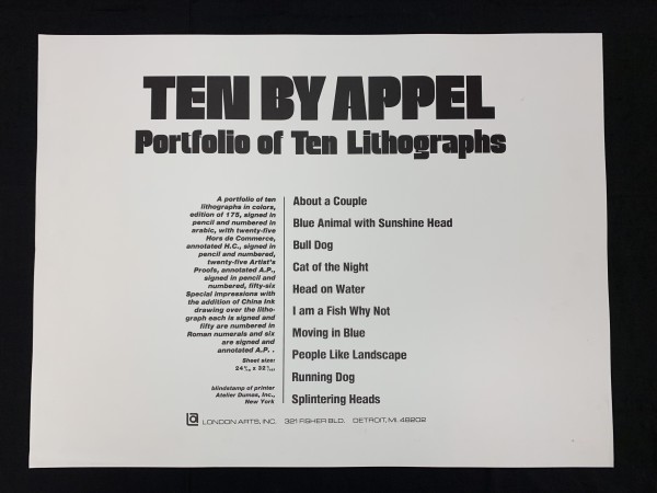 title page by Karel Appel