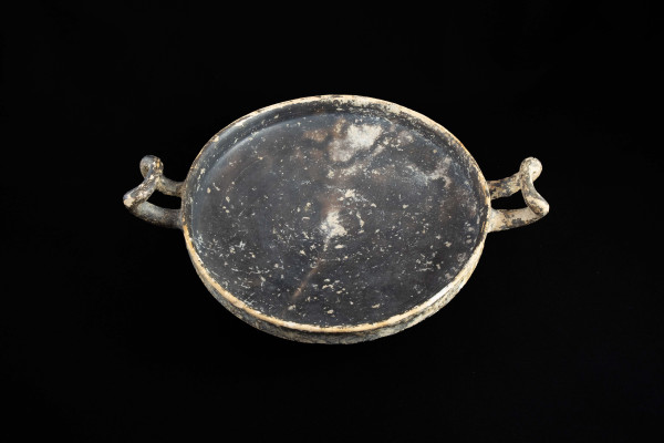 Stemless lekanis or kylix, cover lacking