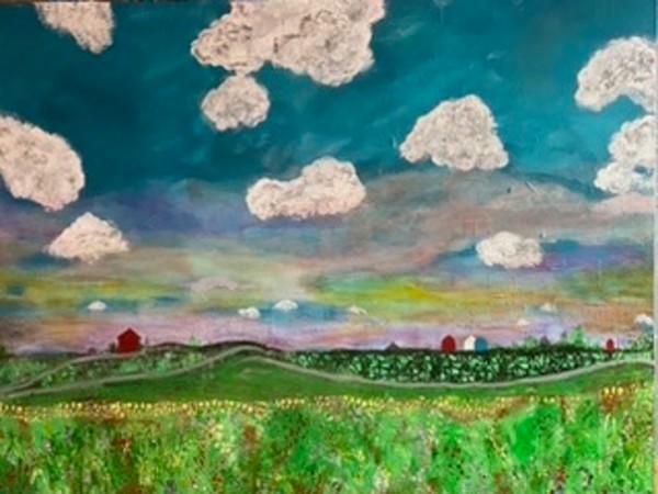 Iowa Funky Landscape by Marsha Nieland