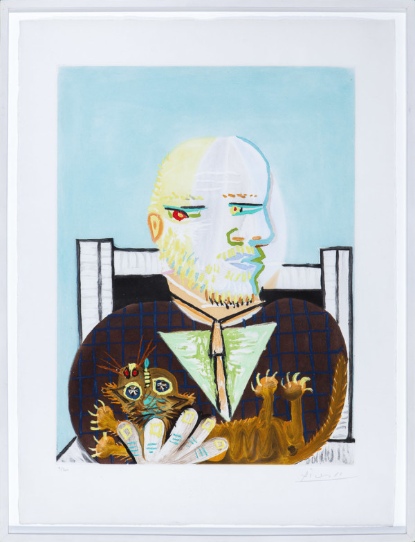 Vollard et son chat / Portrait of Ambroise Vollard with His Cat by Pablo Picasso