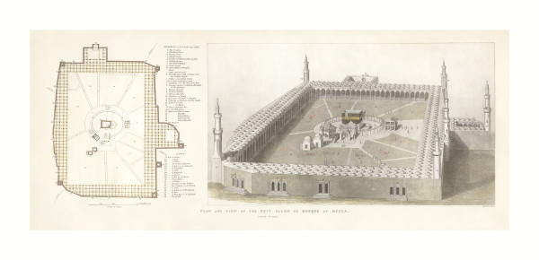 Plan and View of the Beit Allah by Alexander George Findlay