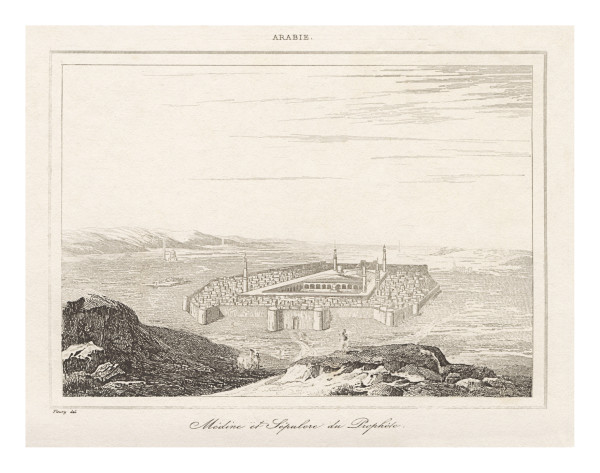 Medine et sepulchre du prophete–al-Madina [al-Munawwara] and the Sepulchre of Nabi Mohammed SAW by Fleury
