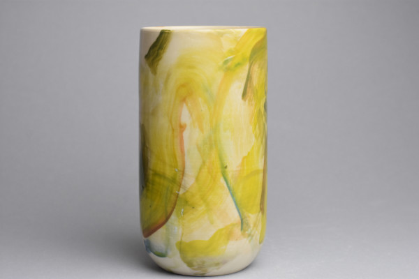 Flow Vase - tangerine by Wendy Jagger, Image 1.