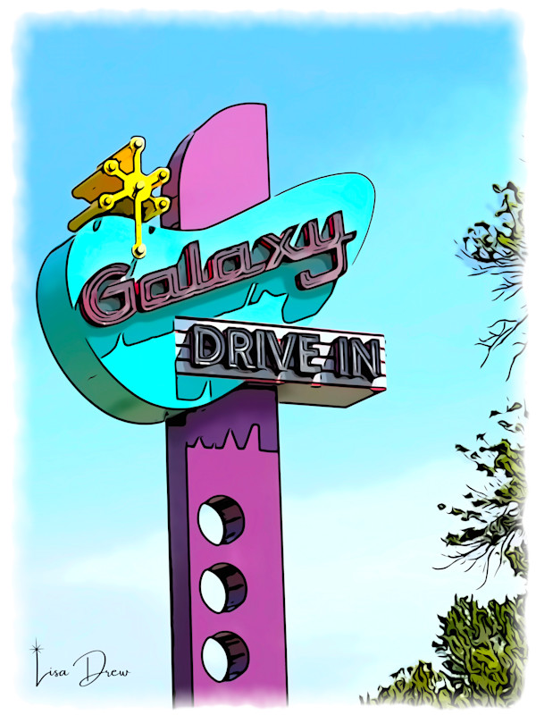 Galaxy Drive-In by Lisa Drew