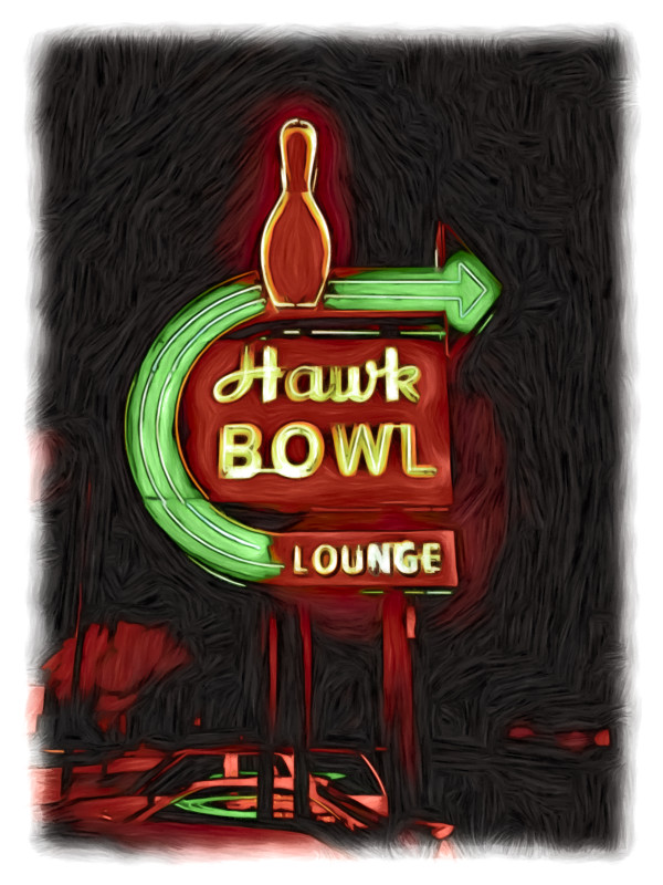 Hawk Bowl Vintage by Lisa Drew