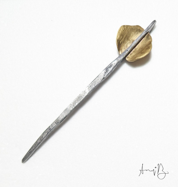 Forged Steel Hair Stick No. 4 - $100.00 by Annalisa Barron