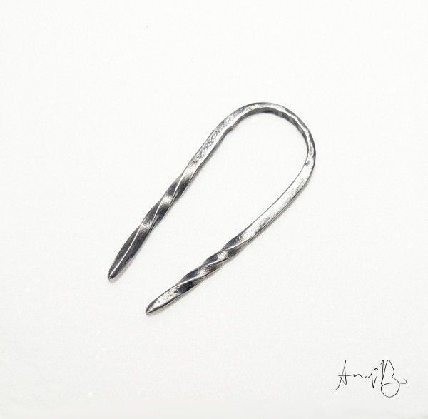 Forged Hair Stick  (Loop No. 1) - $45.00 by Annalisa Barron
