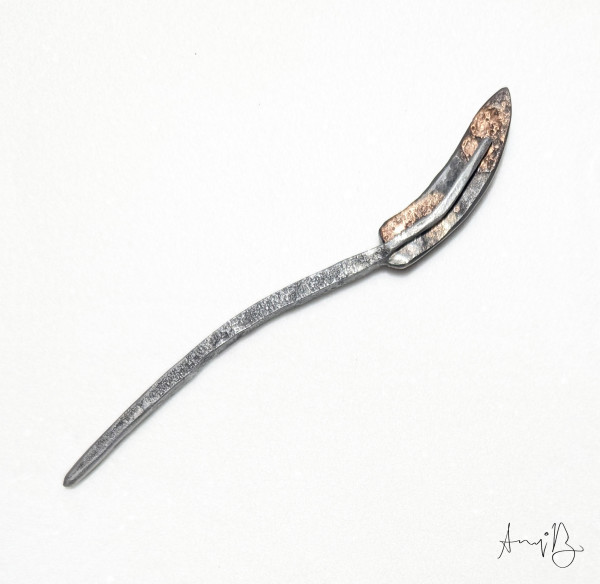 Forged Steel Hair Stick No.1 - $100.00 by Annalisa Barron