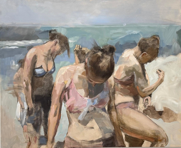 The Dance of Blue III > Water Paintings - Beach by Meinke Flesseman, Image 1.