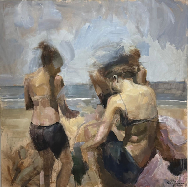 The Dance of Blue II > Water Paintings - Beach by Meinke Flesseman, Image 1.