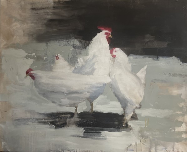 White chickens by Meinke Flesseman