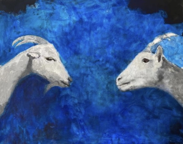 Spring goats by Meinke Flesseman