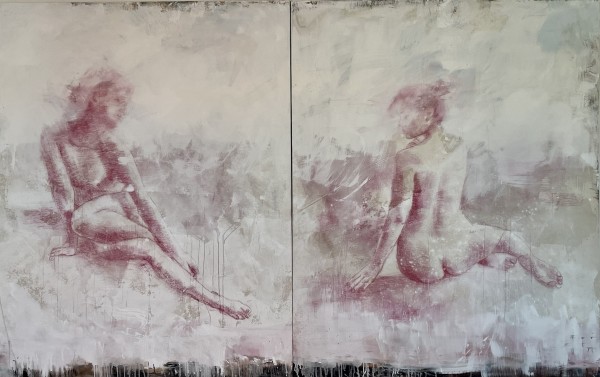 Dyptich girls by Meinke Flesseman