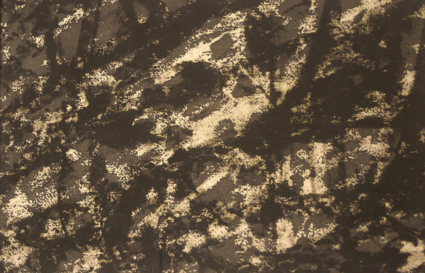 Black Oilstick Abstraction on Xerox by Richard Morrison