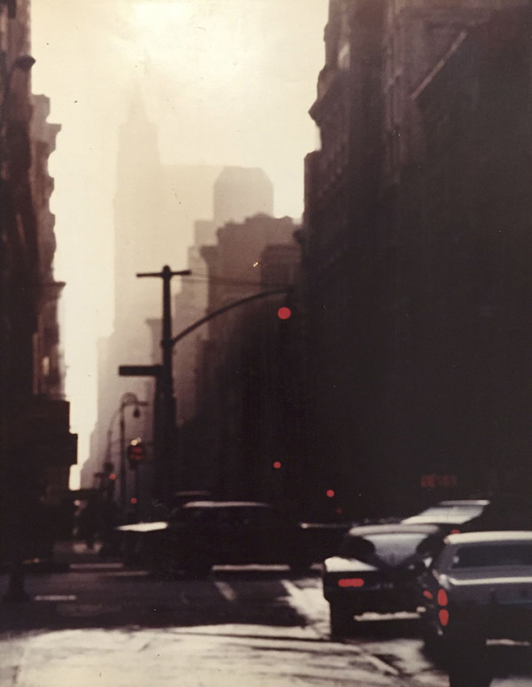 New York City Streetscape in the 70's by Richard Morrison by Richard Morrison