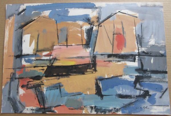 Abstract Harbor by Max Arthur Cohn