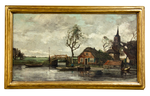 Lake in Holland by Cornelis de Bruin