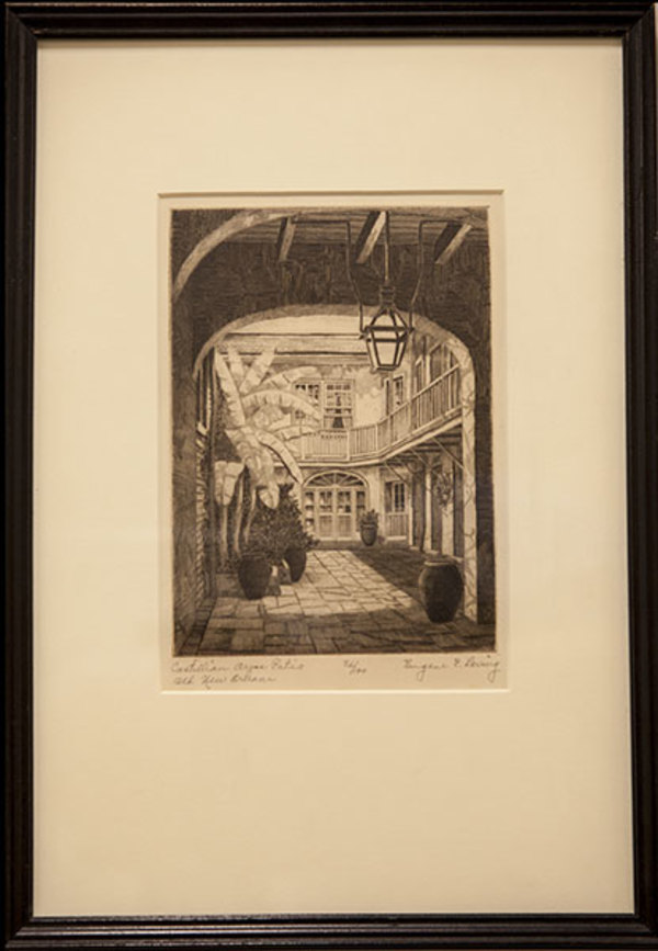 Castillian Arms Patio, Old New Orleans by Eugene Loving