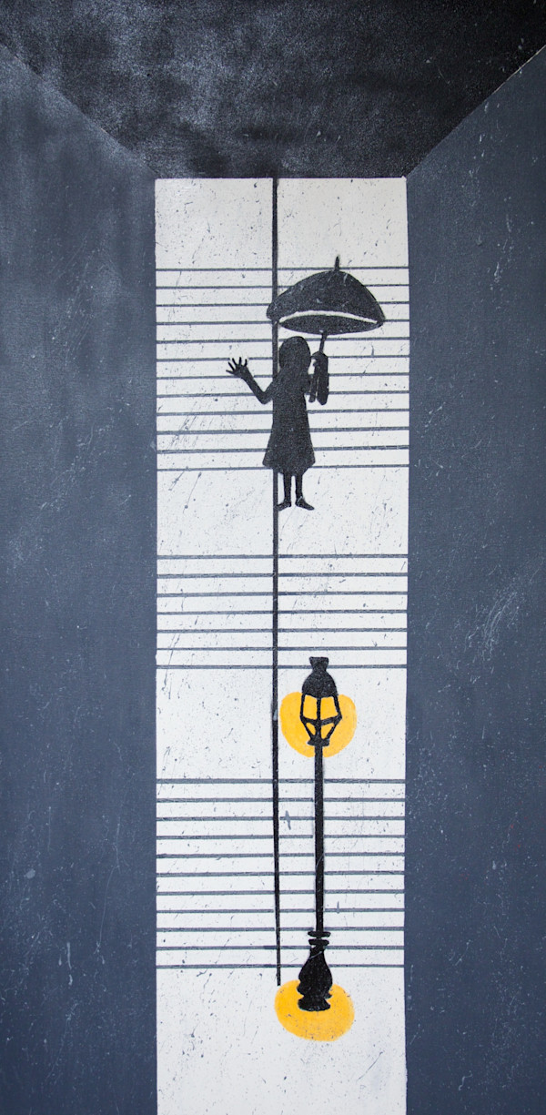 Augie Staircase Rainy Goodbye by The Estate of Don Blaisdell