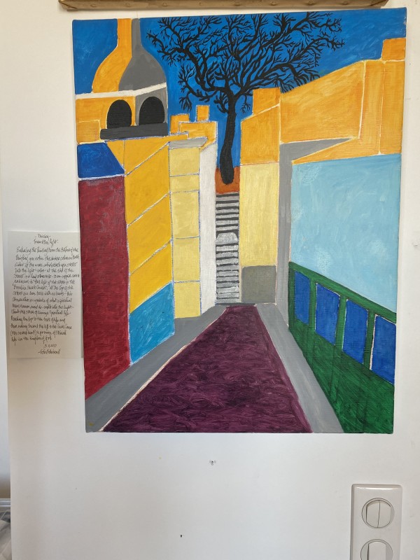Abstract Yellow Sacre Coeur by Augustine Blaisdell