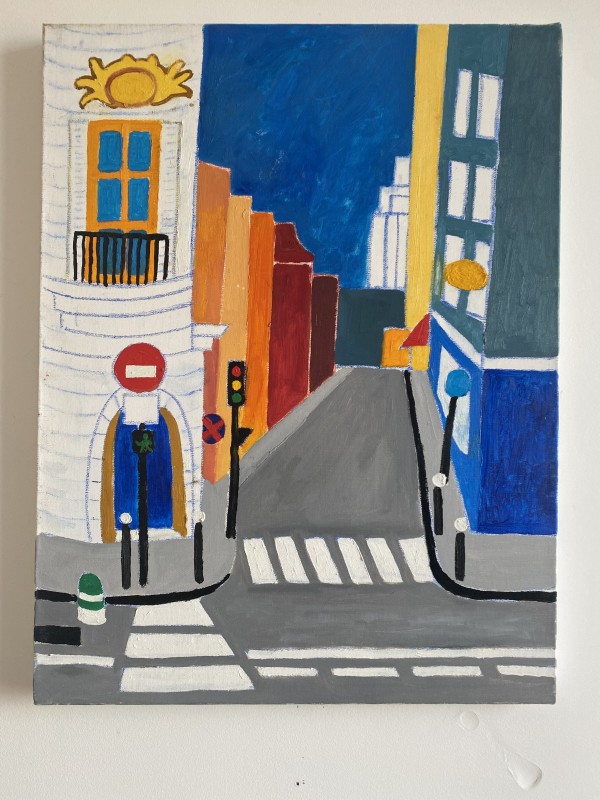 Across Street Marcadet by Augustine Blaisdell