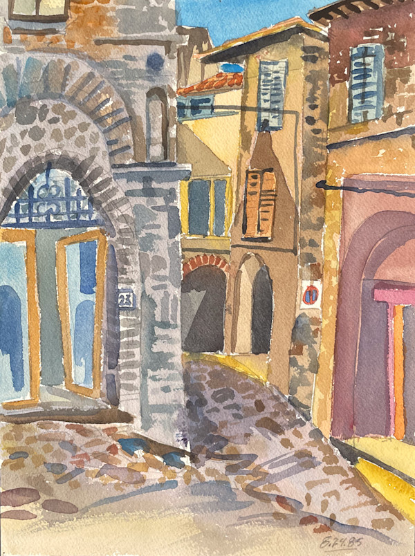 Village Streets of Nami, Italy by The Estate of Don Blaisdell