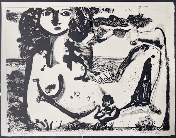 Woman & Cypress Tree, edition 4/10 by The Estate of Don Blaisdell