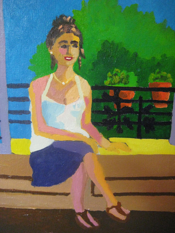 Augie in Paris Window by The Estate of Don Blaisdell