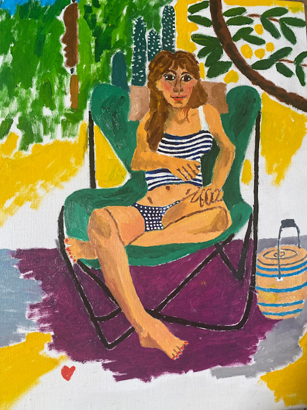 Karen on Patio by The Estate of Don Blaisdell
