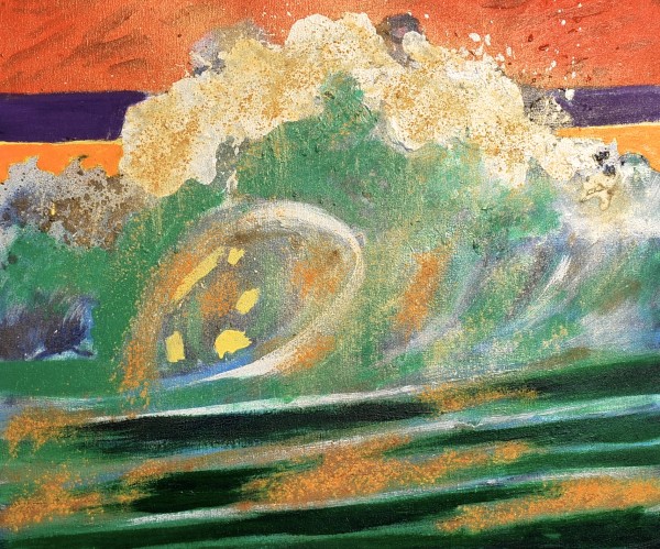 Gold Wave Sunset by Augustine Blaisdell