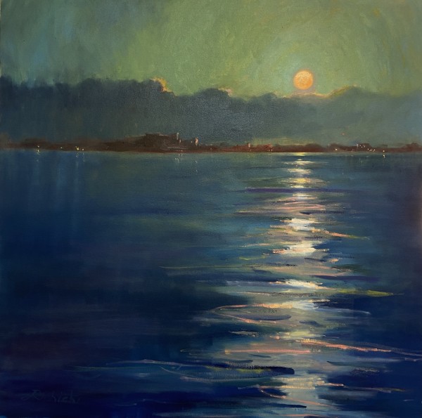 Full Moon Reflection by Linda Richichi