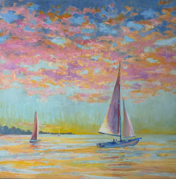 Sailing at Golden Hour by Linda Richichi, Image 1.