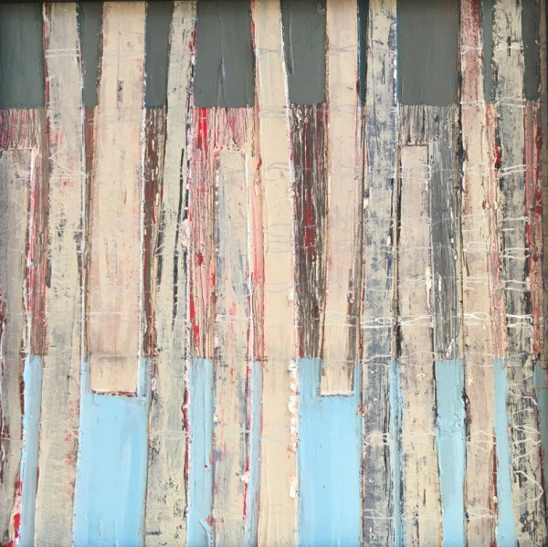 triptych Abstract 2 by Jeanne Carey