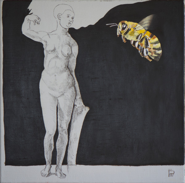 Woman and the bee / Femme et abeille by Philippe Walker