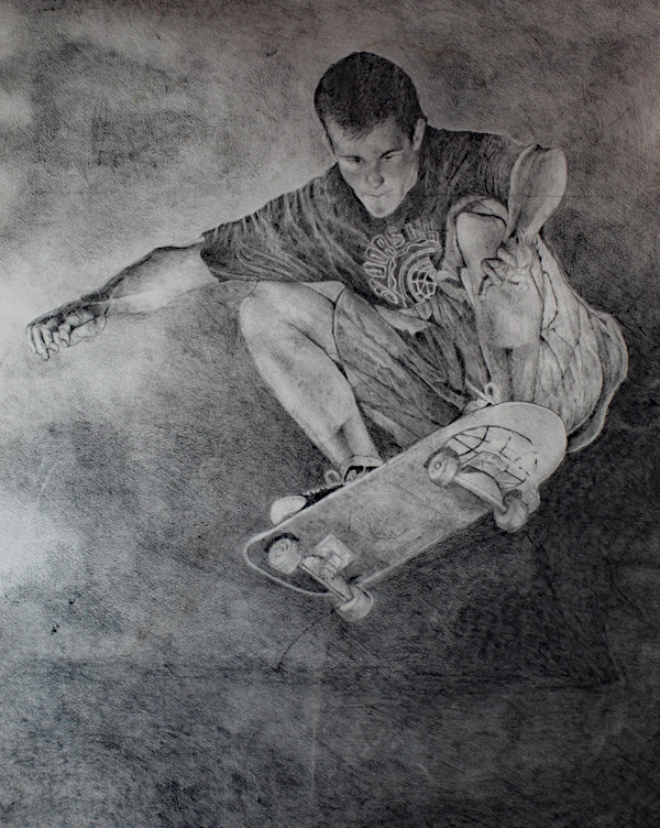 Skateboarder in Flight by Daniel Albers