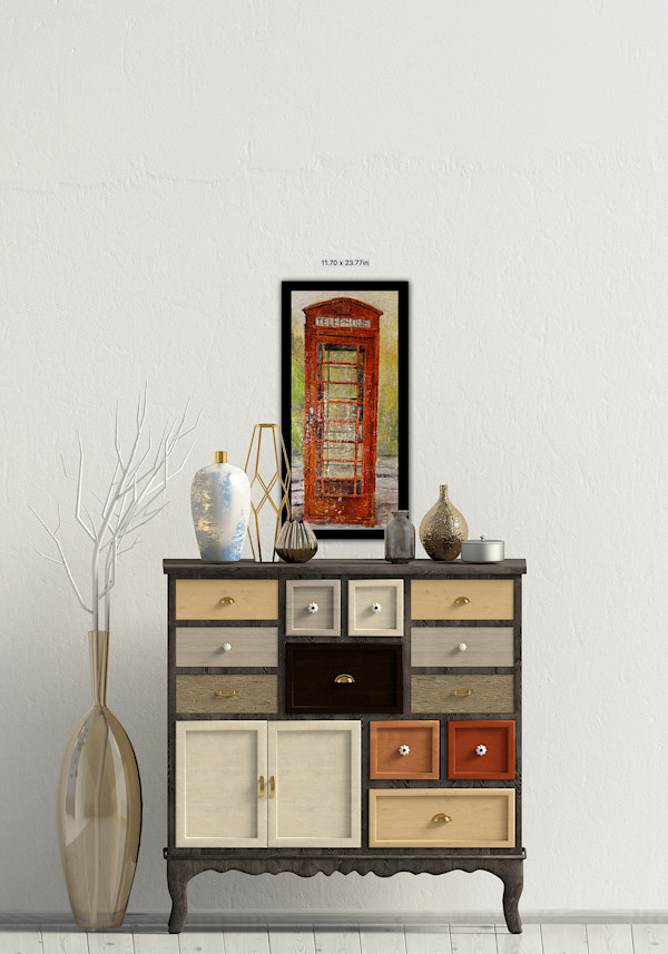 PHONE BOOTH IN LONDON HYDE PARK (AI Room View) by Daniel Albers