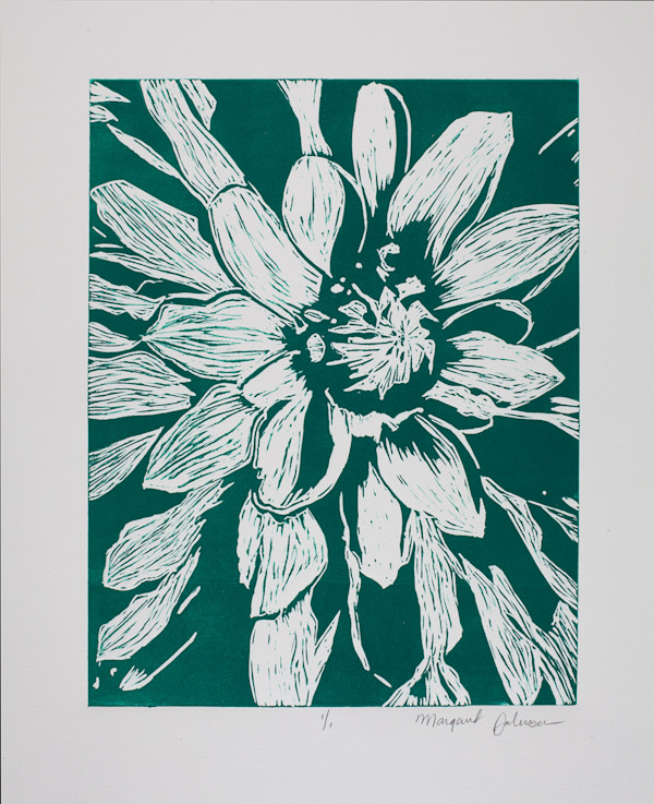 Evergreen Dahlia by Margaret Galvin Johnson