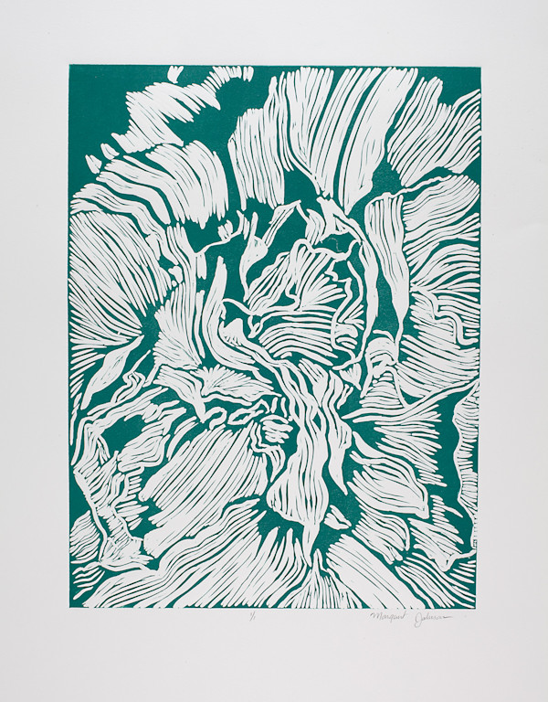 Green Peony by Margaret Galvin Johnson