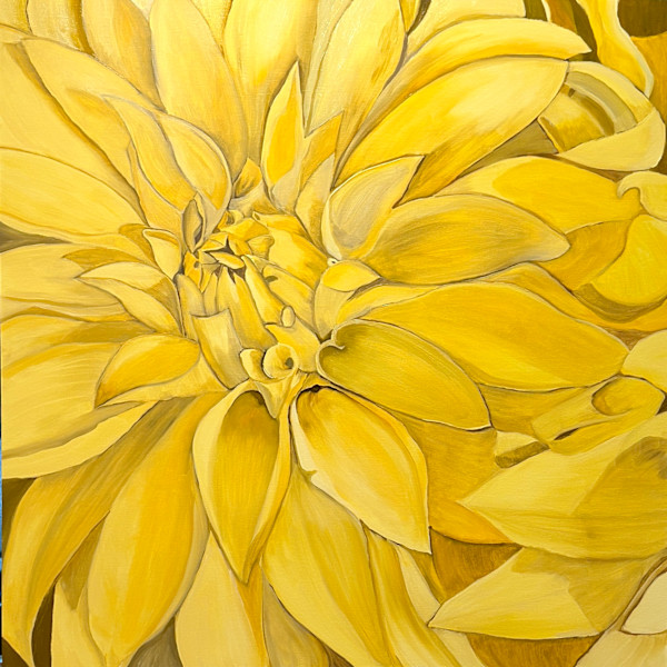 Yellow Mum by Margaret Galvin Johnson