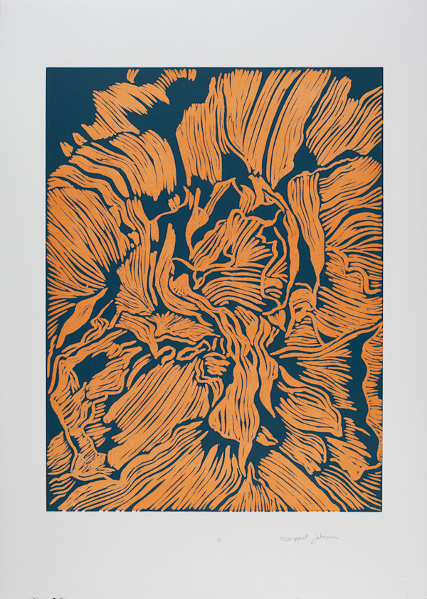 Orange Peony II by Margaret Galvin Johnson