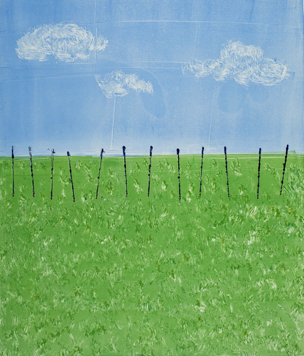 Blue Sky, Green Grass by Margaret Galvin Johnson
