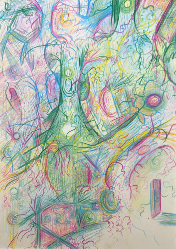 even the trees can dream of varied worlds and times, colliding, overlapping, intertwined, some real, some imagined, in-between too by Nicole Sylvia Javorsky, Image 1.