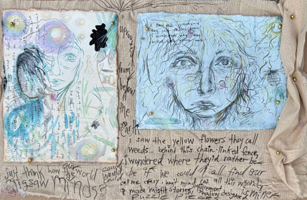 in my jigsaw mind, the puzzle pieces perpetually change shape and reformulate so i try to pin them down by Nicole Sylvia Javorsky, Image 1.