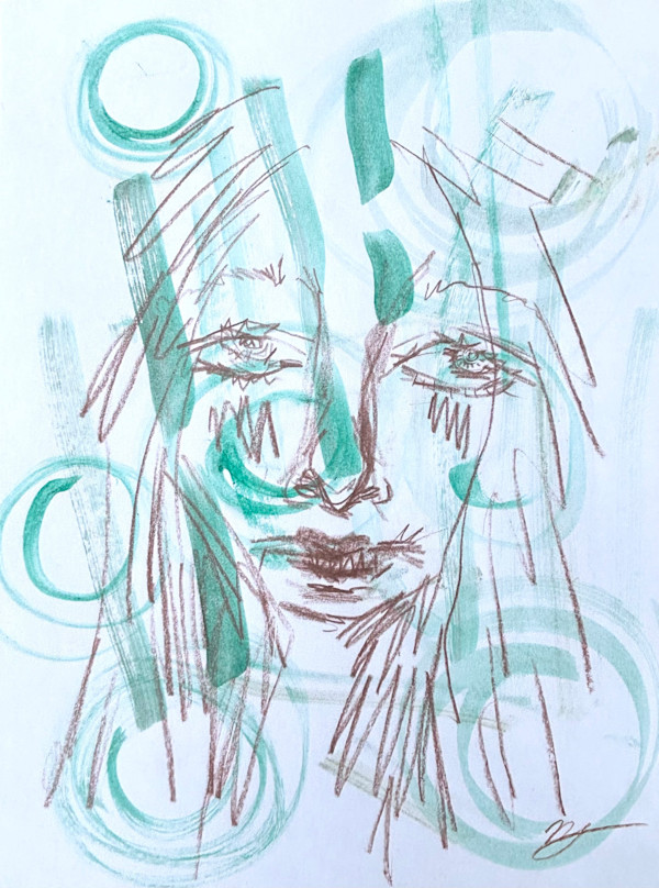 Whispers strange human (study) by Nicole Sylvia Javorsky, Image 1.