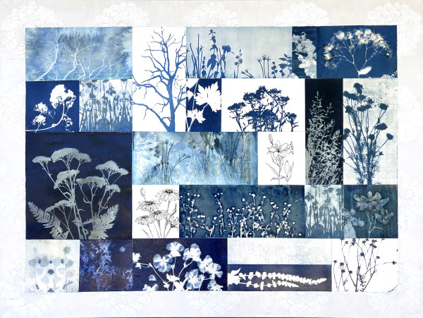 Alpine Botanical Quilt Two by Kathy Ferguson