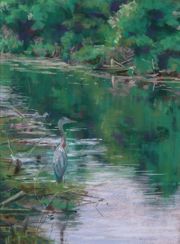 Heron in the Everglades by Kathy Ferguson