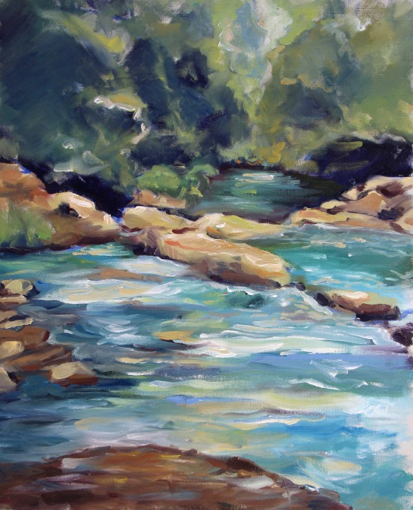 Blue River by Julia Solazzo Art